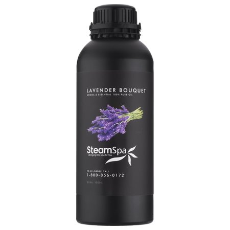 STEAMSPA 100% Natural Essence of Lavender 1000ml Aromatherapy Bottle G-OILLAV1K